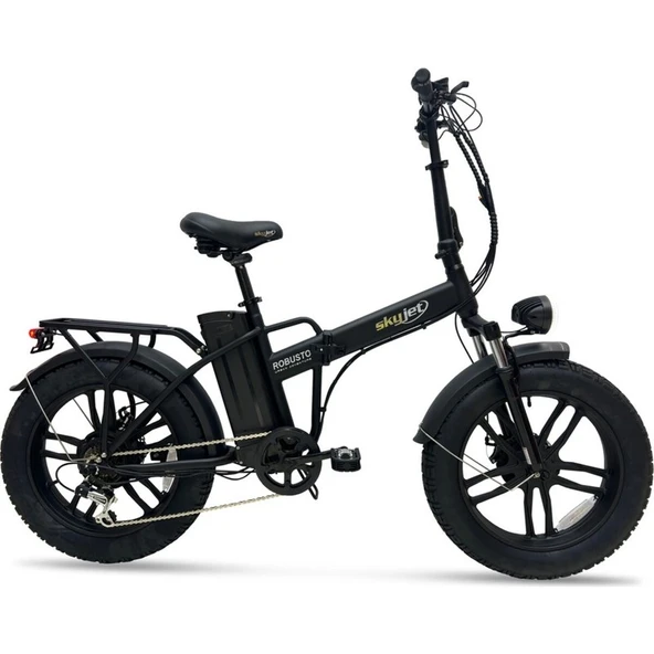 Skyjet Robusto Premium 750 W Elektrikli Bisiklet Siyah ürün görseli