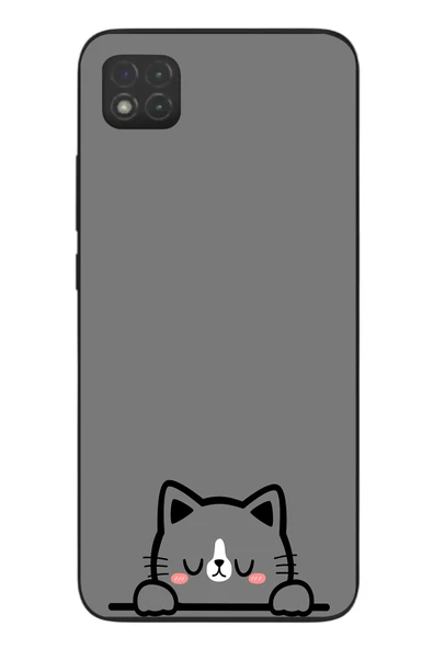 Le Balvo Redmi 9C Uyumlu Uyuyan Kedi Baskılı Silikon Kılıf ürün görseli 1