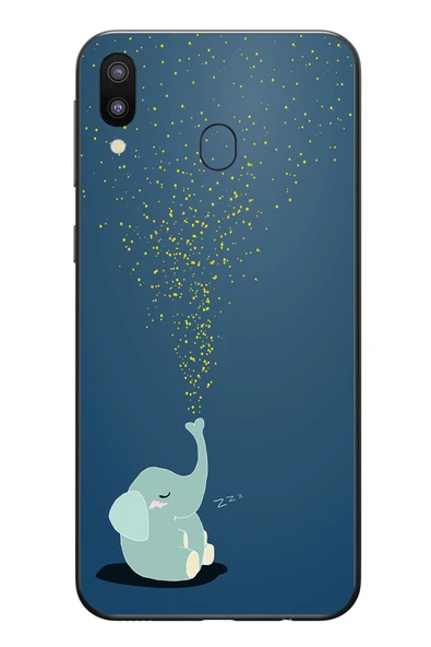 Le Balvo Samsung Galaxy M31 Uyumlu Uyuyan Fil Baskılı Silikon Kılıf ürün görseli 1