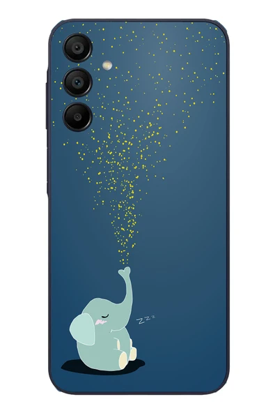 Le Balvo Samsung Galaxy A15 Uyumlu Uyuyan Fil Baskılı Silikon Kılıf ürün görseli 1