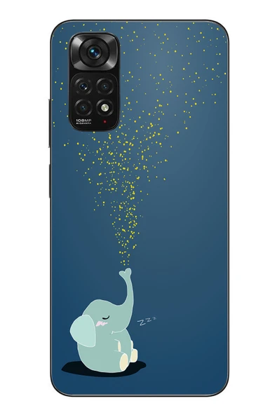 Le Balvo Redmi Note 11 - 11s Uyumlu Uyuyan Fil Baskılı Silikon Kılıf ürün görseli 1