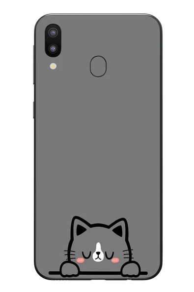 Le Balvo Samsung Galaxy M31 Uyumlu Uyuyan Kedi Baskılı Silikon Kılıf ürün görseli 1