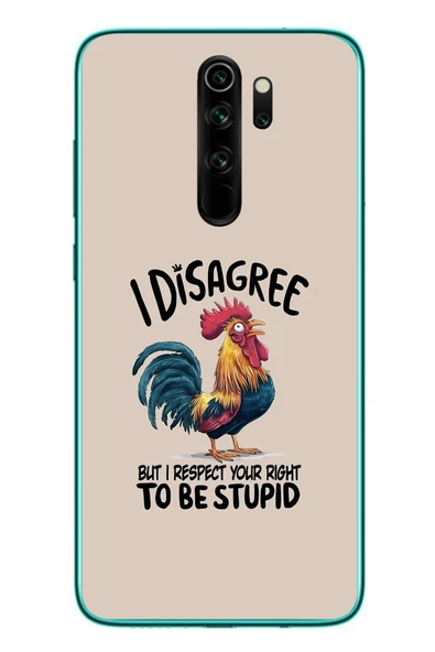 Le Balvo Redmi Note 8 Pro Uyumlu I Disagree Baskılı Silikon Kılıf ürün görseli 1