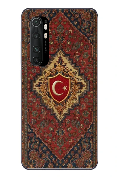 Le Balvo Xiaomi Mi 10 Lite Uyumlu Türkiye Bayraklı Halı Baskılı Silikon Kılıf ürün görseli 1