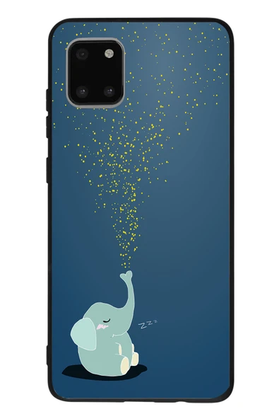 Le Balvo Samsung Galaxy Note 10 Lite Uyumlu Uyuyan Fil Baskılı Silikon Kılıf ürün görseli 1