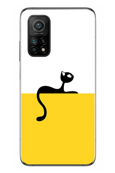 Le Balvo Xiaomi Mi 10 T Uyumlu Dişi Kedi Baskılı Silikon Kılıf ürün görseli 1
