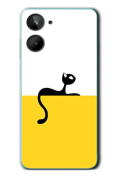 Le Balvo Realme 10 4G Uyumlu Dişi Kedi Baskılı Silikon Kılıf ürün görseli 1