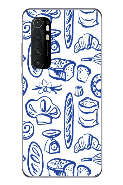 Le Balvo Xiaomi Mi 10 Lite Uyumlu Bakery Ahçı Usta Baskılı Silikon Kılıf ürün görseli 1