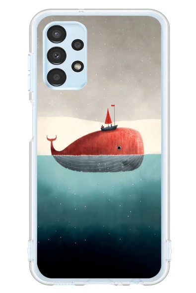 Le Balvo Samsung Galaxy A13 Uyumlu Balina Baskılı Silikon Kılıf ürün görseli 1
