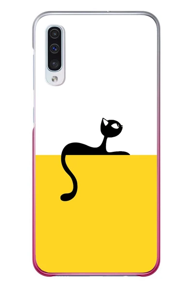 Le Balvo Samsung Galaxy A50 Uyumlu Dişi Kedi Baskılı Silikon Kılıf ürün görseli 1
