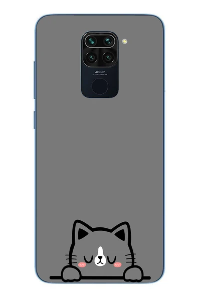 Le Balvo Redmi Note 9 Uyumlu Uyuyan Kedi Baskılı Silikon Kılıf ürün görseli 1