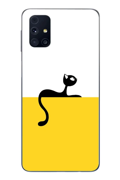 Le Balvo Samsung Galaxy M31s Uyumlu Dişi Kedi Baskılı Silikon Kılıf ürün görseli 1