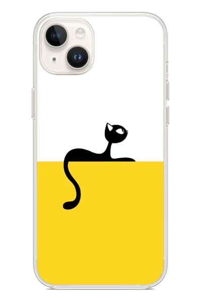 Le Balvo İphone 14 Plus Uyumlu Dişi Kedi Baskılı Silikon Kılıf ürün görseli 1