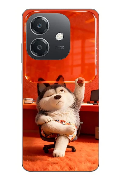 Le Balvo Oppo A3 Uyumlu Keyifli Köpek Baskılı Silikon Kılıf ürün görseli 1