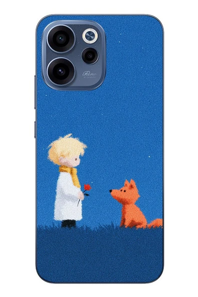 Le Balvo Oppo Reno 15F Uyumlu Sarışın Çocuk ve Köpek Baskılı Silikon Kılıf ürün görseli 1