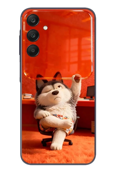 Le Balvo Samsung Galaxy A25 Uyumlu Keyifli Köpek Baskılı Silikon Kılıf ürün görseli 1