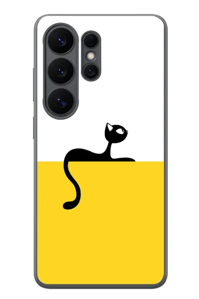 Le Balvo Samsung Galaxy S26 Ultra Uyumlu Dişi Kedi Baskılı Silikon Kılıf ürün görseli 1