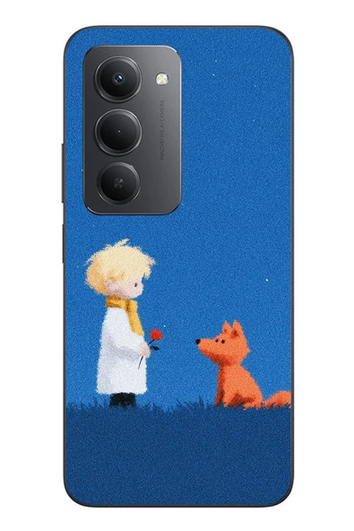 Le Balvo Redmi 15 Uyumlu Sarışın Çocuk ve Köpek Baskılı Silikon Kılıf ürün görseli 1