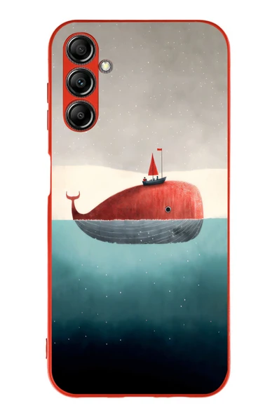 Le Balvo Samsung Galaxy A14 Uyumlu Balina Baskılı Silikon Kılıf ürün görseli 1