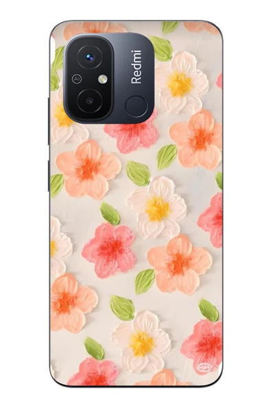 Le Balvo Redmi 12C Uyumlu Güzel Papatyalar Baskılı Silikon Kılıf ürün görseli 1