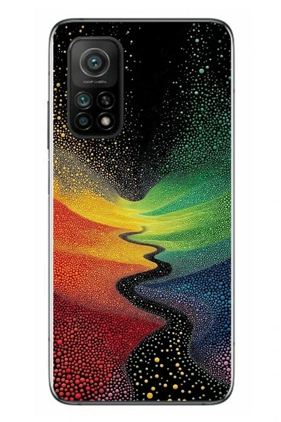 Le Balvo Xiaomi Mi 10 T Uyumlu Renkli Yollar Baskılı Silikon Kılıf ürün görseli 1