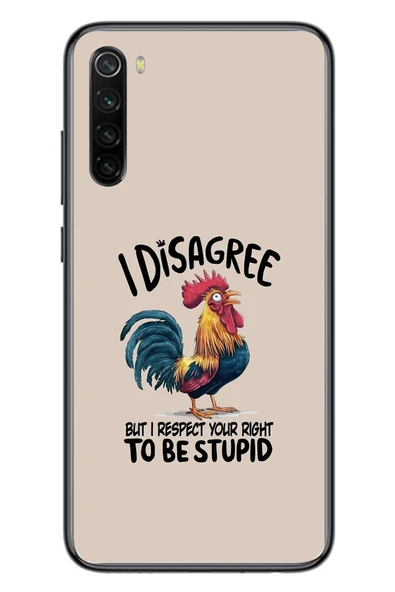 Le Balvo Redmi Note 8 Uyumlu I Disagree Baskılı Silikon Kılıf ürün görseli 1