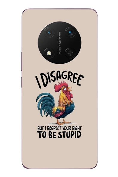 Le Balvo Honor Magic 7 Lite Uyumlu I Disagree Baskılı Silikon Kılıf ürün görseli 1