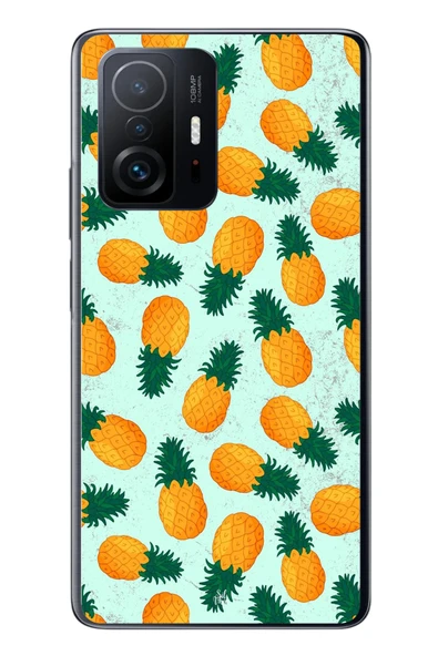 Le Balvo Xiaomi Mi 11 T-11 T Pro Uyumlu Ananaslar Baskılı Silikon Kılıf ürün görseli 1