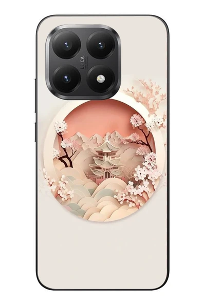 Le Balvo Xiaomi Mi 15T Uyumlu Manzar Retro Yuvarlak Baskılı Silikon Kılıf ürün görseli 1
