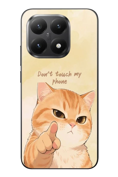 Le Balvo Xiaomi Mi 15T Uyumlu Dont Touch My Phone Baskılı Silikon Kılıf ürün görseli 1