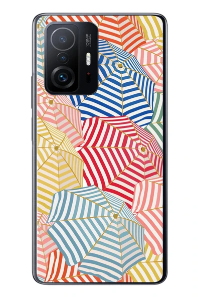 Le Balvo Xiaomi Mi 11 T-11 T Pro Uyumlu Şemsiyeler Baskılı Silikon Kılıf ürün görseli 1