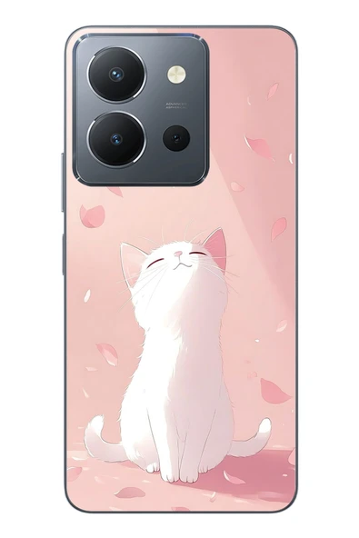 Le Balvo Vivo Y36 Uyumlu Minnoş Kedi Baskılı Silikon Kılıf ürün görseli 1