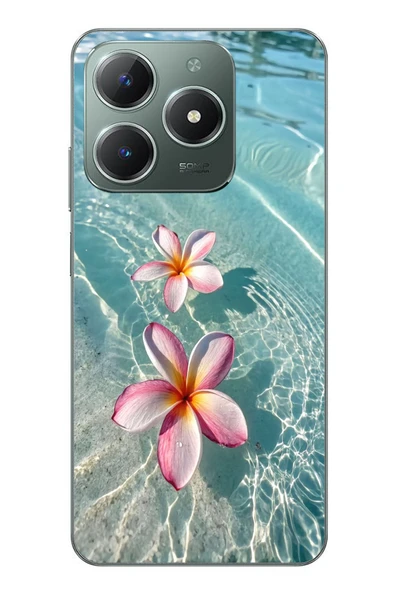 Le Balvo Realme C61 Uyumlu Denizde Çiçekler Baskılı Silikon Kılıf ürün görseli 1