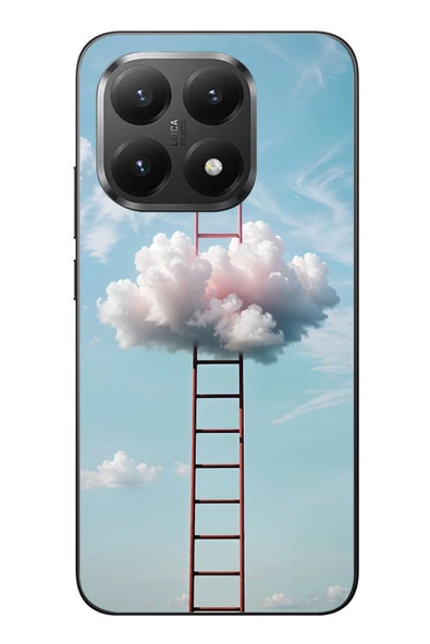 Le Balvo Xiaomi Mi 15T Uyumlu Buluta Çıkan Merdiven Baskılı Silikon Kılıf ürün görseli 1