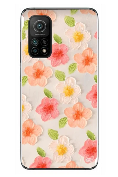 Le Balvo Xiaomi Mi 10 T Uyumlu Güzel Papatyalar Baskılı Silikon Kılıf ürün görseli 1
