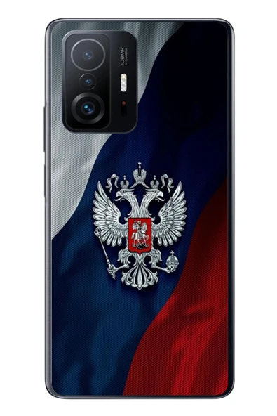 Le Balvo Xiaomi Mi 11 T-11 T Pro Uyumlu Rusya Arması Baskılı Silikon Kılıf ürün görseli 1