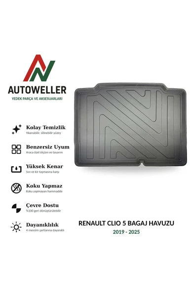 AutoWeller Renaut Clio 5 2019-2025 Bagaj Havuzu ürün görseli 1