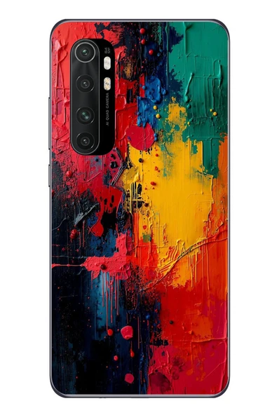 Le Balvo Xiaomi Mi 10 Lite Uyumlu Renklerin Dansı Baskılı Silikon Kılıf ürün görseli 1