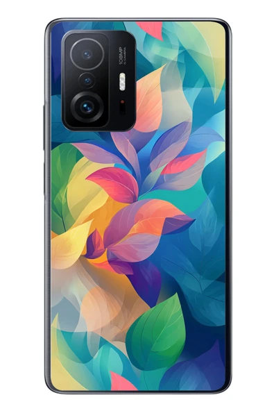 Le Balvo Xiaomi Mi 11 T-11 T Pro Uyumlu Yumuşak Dalgalı Baskılı Silikon Kılıf ürün görseli 1