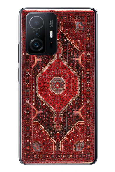 Le Balvo Xiaomi Mi 11 T-11 T Pro Uyumlu Anadolu Halısı Baskılı Silikon Kılıf ürün görseli 1