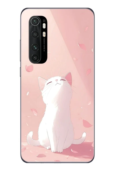 Le Balvo Xiaomi Mi 10 Lite Uyumlu Minnoş Kedi Baskılı Silikon Kılıf ürün görseli 1