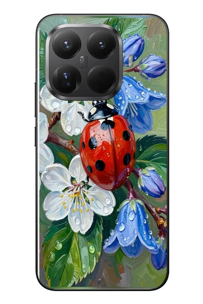 Le Balvo Xiaomi Mi 15T Pro Uyumlu Uğur Böceği Yağlı Boya Baskılı Silikon Kılıf ürün görseli 1