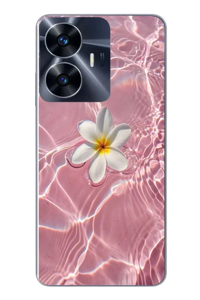 Le Balvo Realme C55 Uyumlu Dalgalı Papatya Baskılı Silikon Kılıf ürün görseli 1