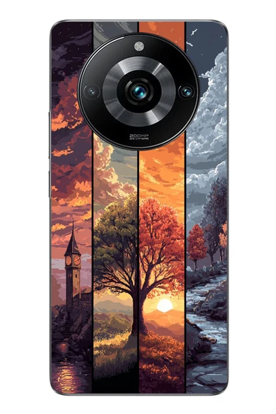 Le Balvo Realme 11 Pro Uyumlu Sonbahar İlkbaharım Baskılı Silikon Kılıf ürün görseli 1