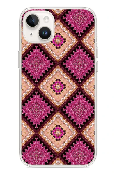 Le Balvo İphone 14 Plus Uyumlu Pembe Yavrusu Motifleri Baskılı Silikon Kılıf ürün görseli 1