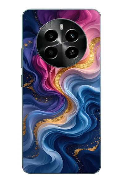 Le Balvo Realme 12 4G Uyumlu Renk Katranı Baskılı Silikon Kılıf ürün görseli 1