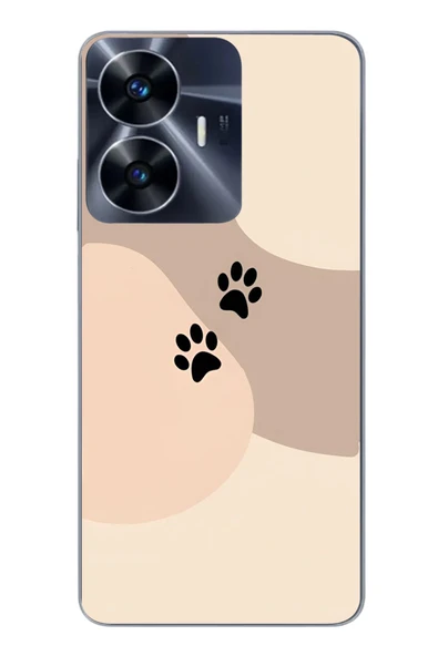 Le Balvo Realme C55 Uyumlu İki Pati Baskılı Silikon Kılıf ürün görseli 1