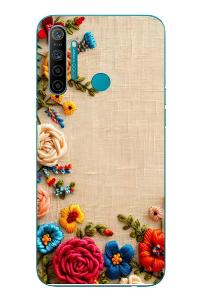 Le Balvo Realme 5i Uyumlu İşlemeli İğne Oyası Baskılı Silikon Kılıf ürün görseli 1