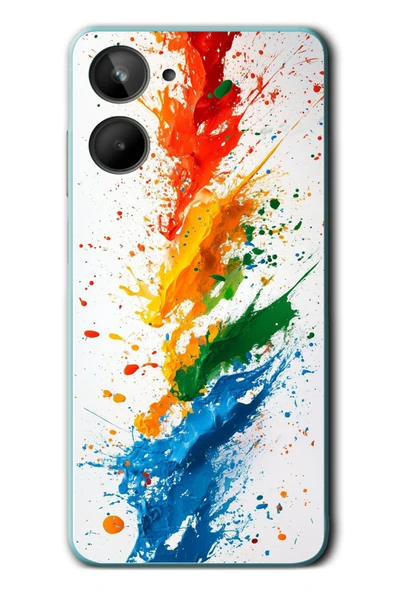 Le Balvo Realme 10 4G Uyumlu Renk Skalası Baskılı Silikon Kılıf ürün görseli 1
