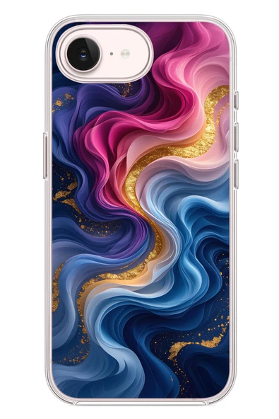 Le Balvo İphone 17e Uyumlu Renk Katranı Baskılı Silikon Kılıf ürün görseli 1